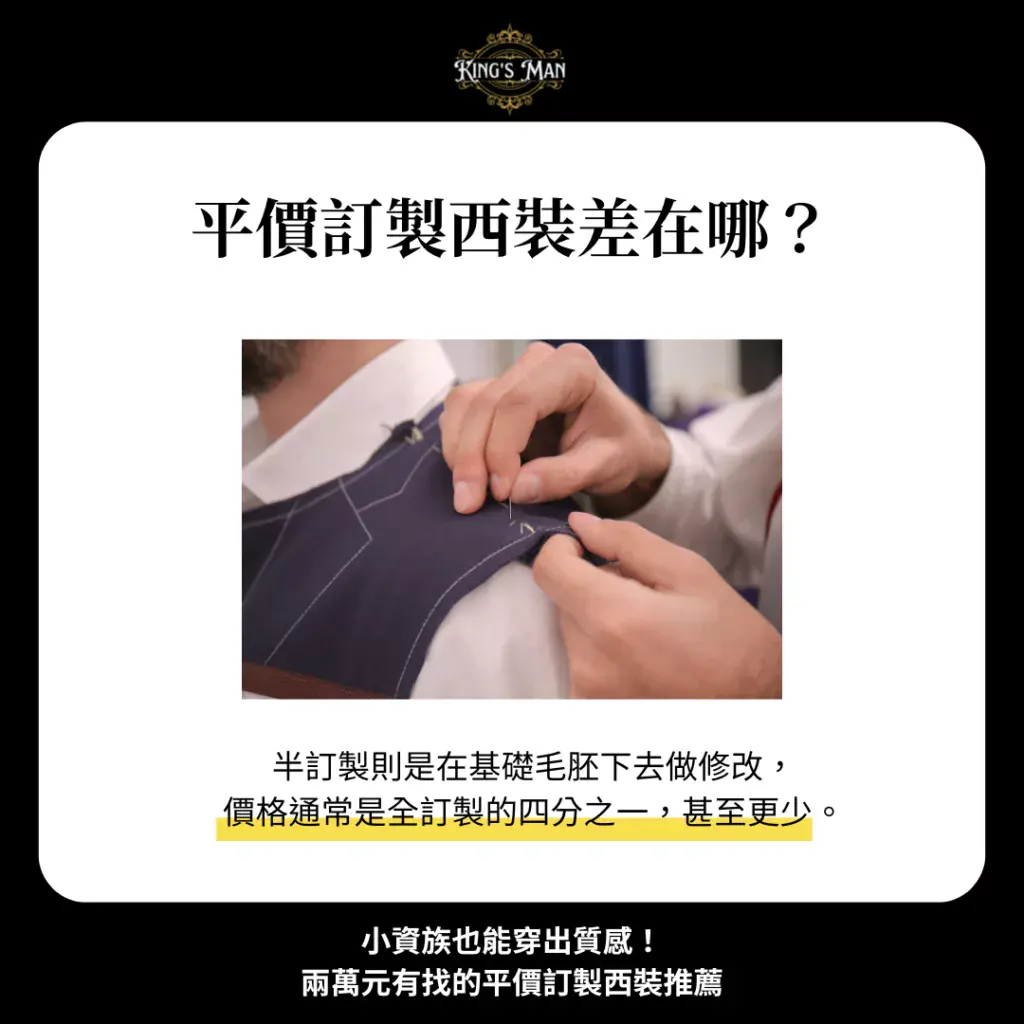 小資族也能穿出質感！兩萬元有找的平價訂製西裝推薦