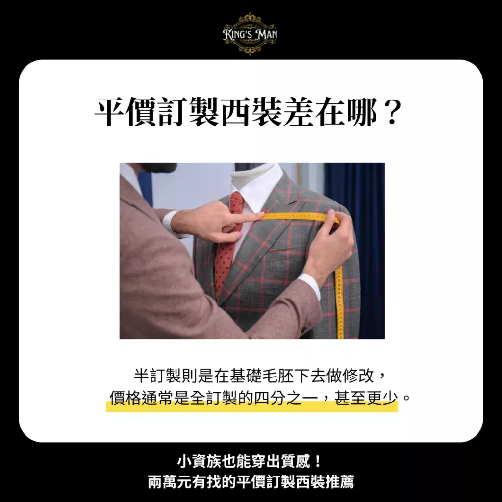 小資族也能穿出質感！兩萬元有找的平價訂製西裝推薦